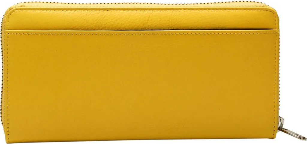 Esquire Pelle portafoglio Viktoria Zip Around Wallet Yellow giallo - 5