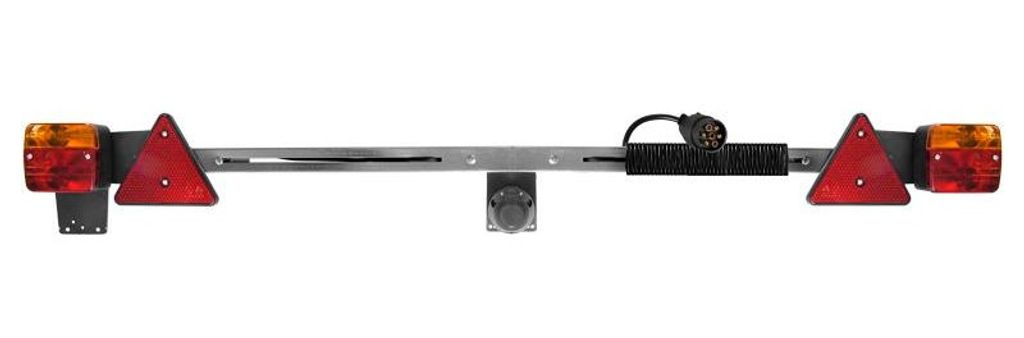 Trailerboard aus Metall, 140-200 cm, teleskopierbar + 12 m Kabel