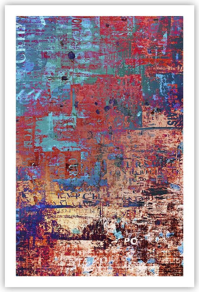 Poster - Poster ohne Rahmen - Graffiti modern - 61x91,5 cm - Wand Bild - Wanddeko - Wandbilder - Kunstposter - Wandposter - Bilder - Kunstdruck - W...