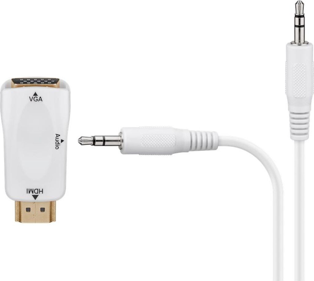 Goobay 44793 Adaptateur compact HDMI™/VGA y compris audio, Image du produit 