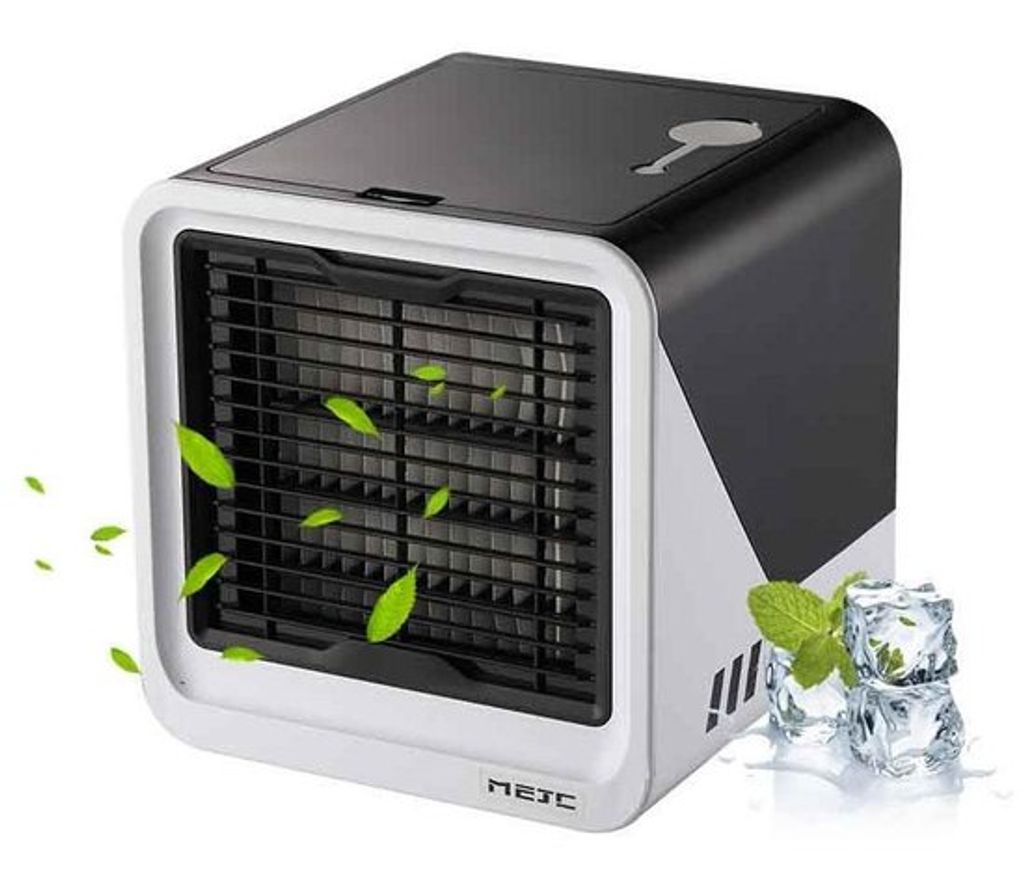 LED Mini Air Cooler Klimaanlage Klimagerät Luftkühler USB Befeuchter Ventilator 
