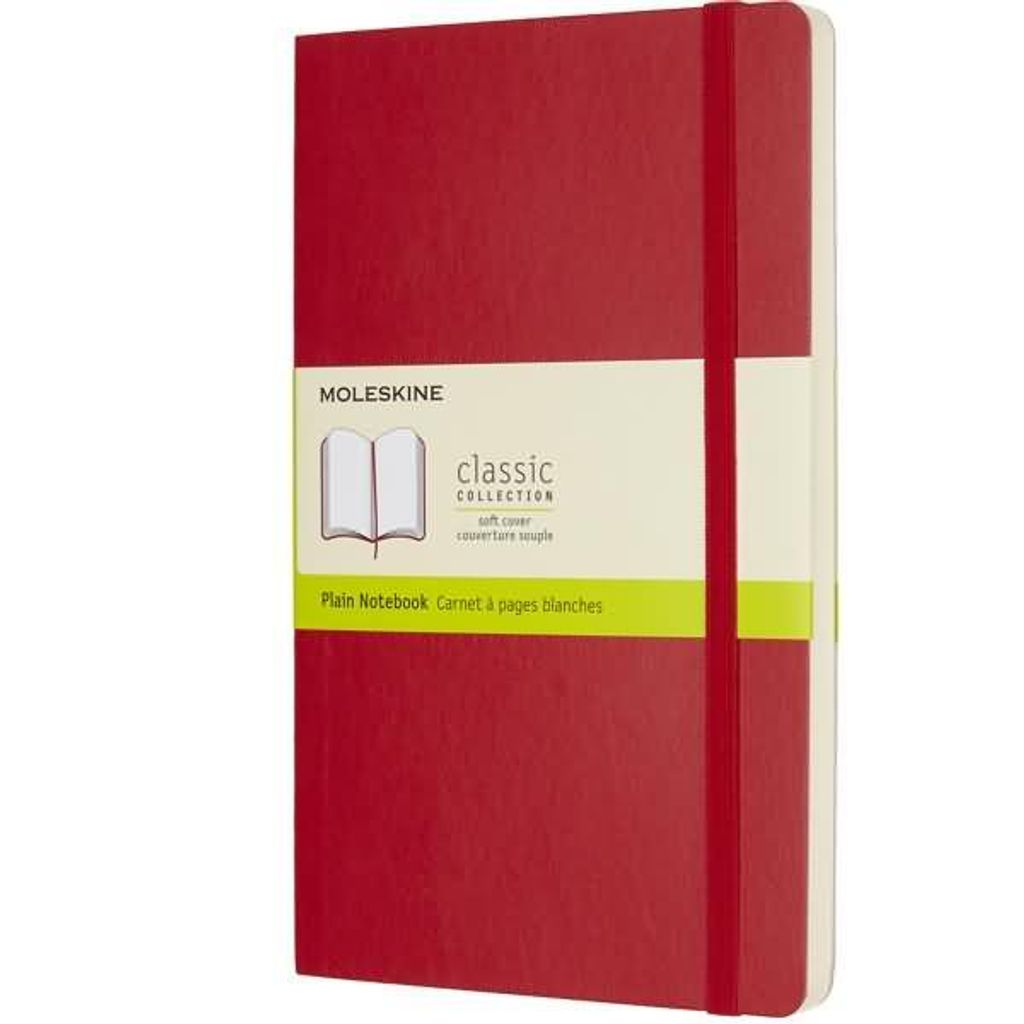 Moleskine Scarlet Red Large Plain Notebook Soft Image du produit 