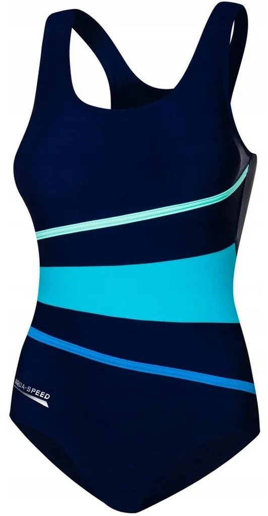 Maillot Natation Femme Stella Aqua Speed - Bleu Marine Confortable M
