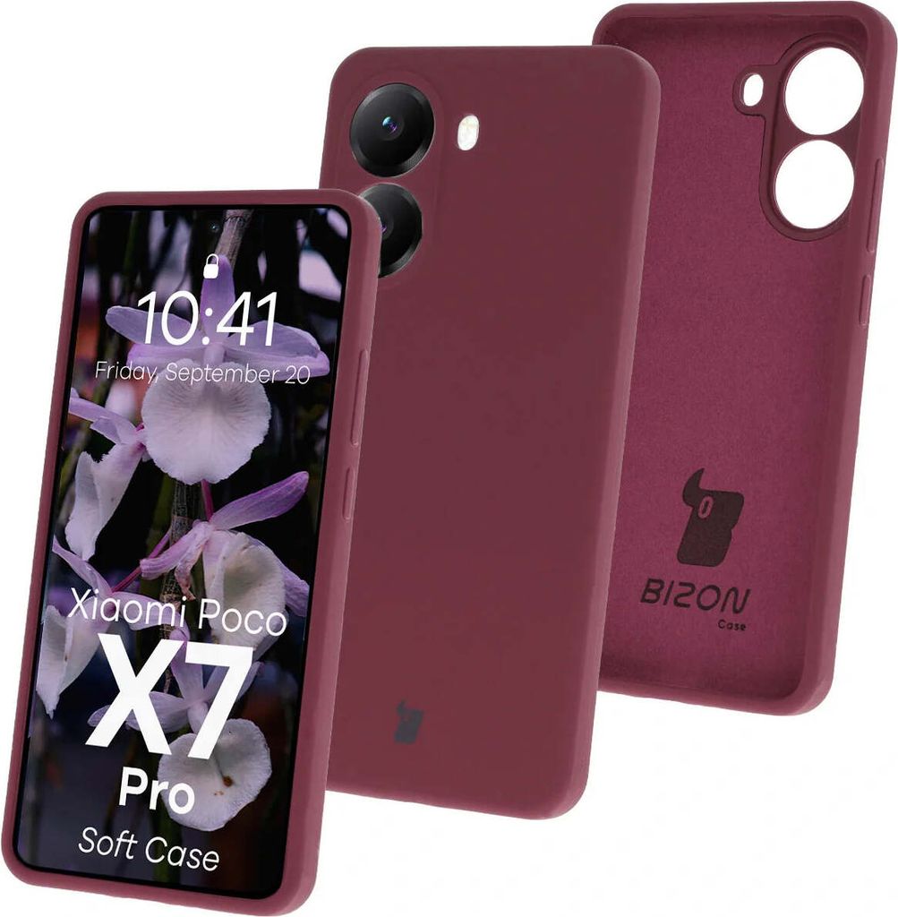 Bizon Soft Case Xiaomi POCO X7 Pro dunkel lila