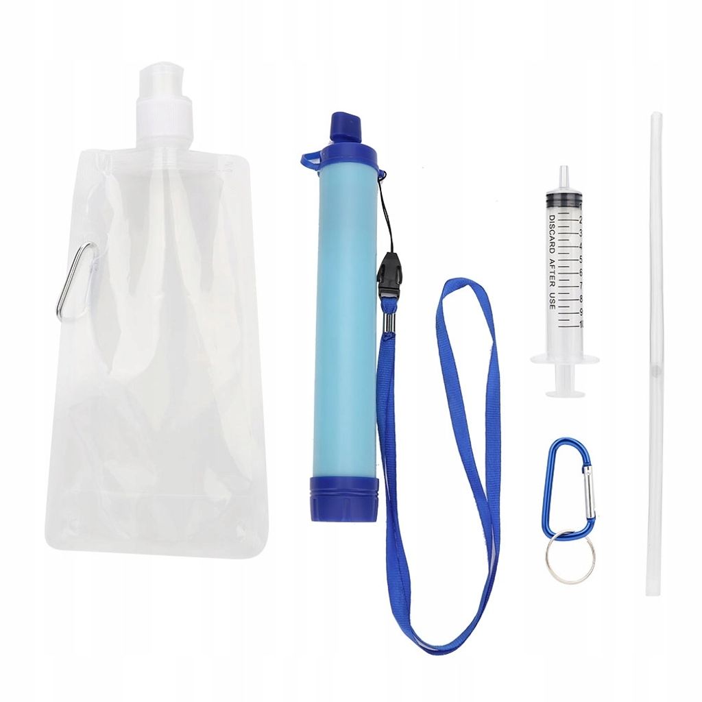 Persönlicher Wasserfilter Stroh Mini-Wasserfilter, tragbare Notüberlebensausrüstung