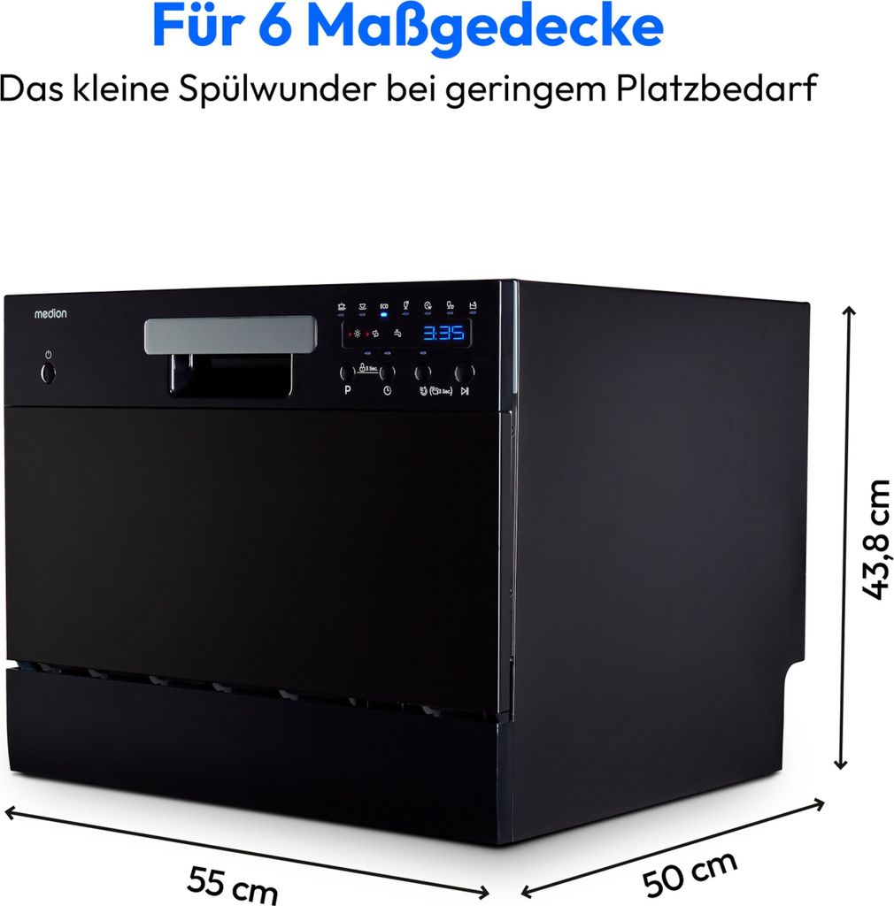 MEDION Tischgeschirrspüler DWT 60 (6 Gedecke Produktbild 10