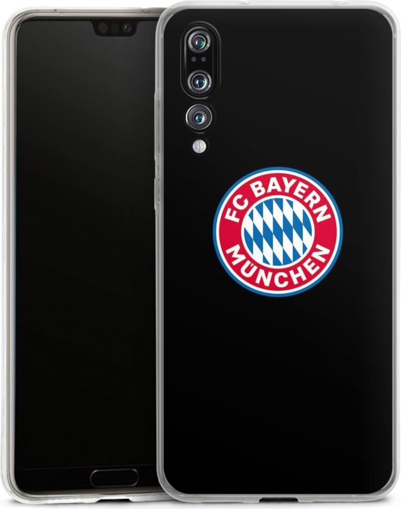 DeinDesign Handyhülle für Huawei P20 Pro Silikon Hülle Case Smartphone Schutzhülle FC Bayern München Logo Offizielles Lizenzprodukt