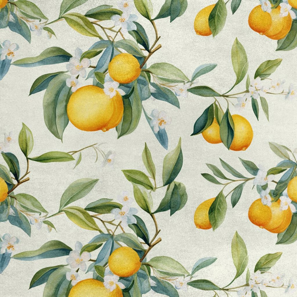 Royal Samt Stoff Polyester Zum Nähen - Motiv Obst - RDX2774