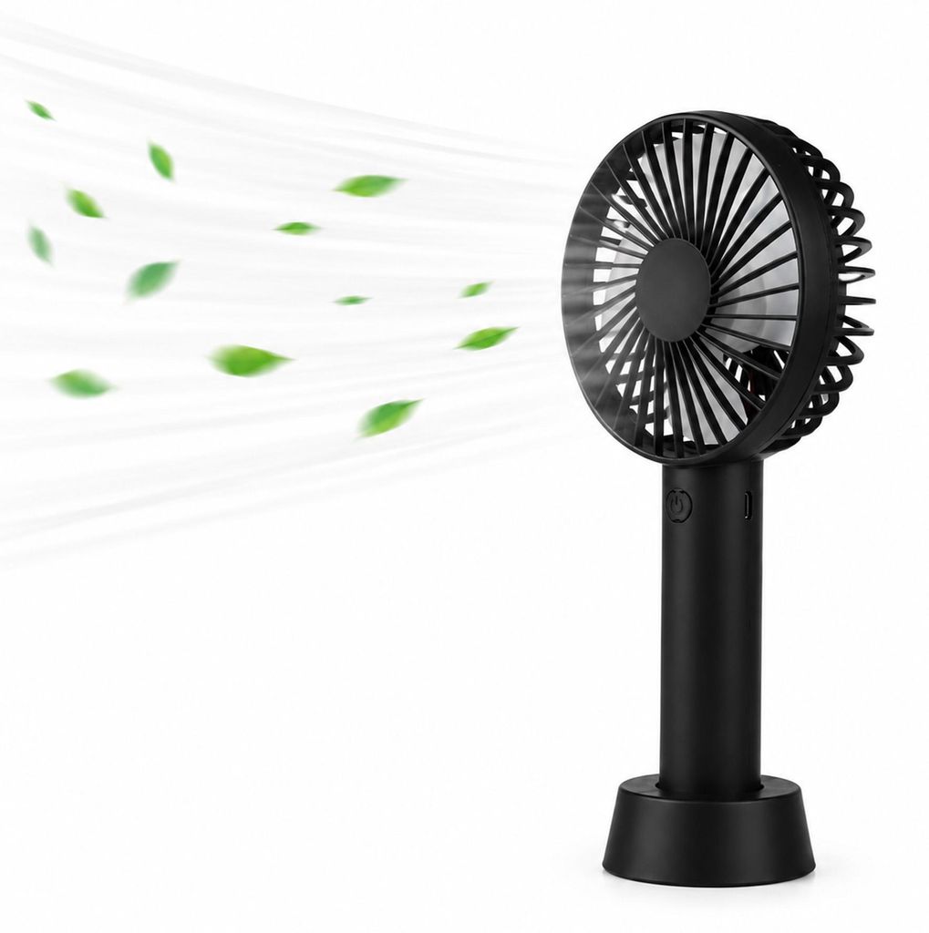 Mini ventilateur de poche, 3 vitesses, avec batterie, Image du produit 