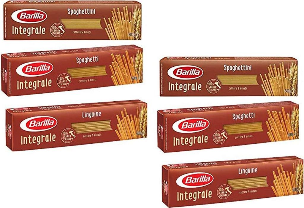 TESTPAKET Pasta Barilla Integrale 6x500g lange Nudeln Produktbild 