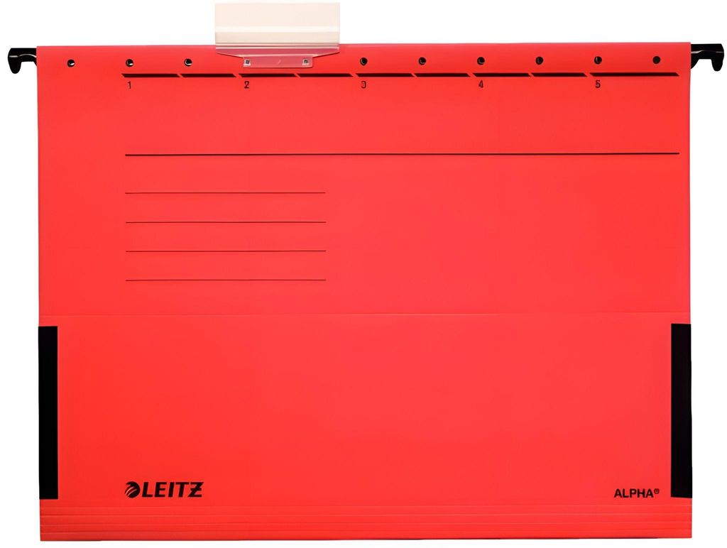 5 LEITZ Hängetaschen ALPHA 1986 rot