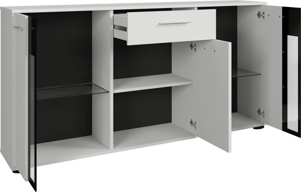 Commode combinée VENNY modèle Matera - Meuble de rangement bicolore - 2