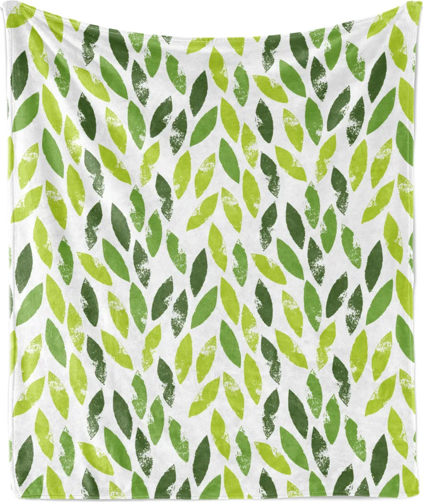 Coperta Plaid Grunge ABAKUHAUS 175x230 cm - Flanella Soft Touch Bianca