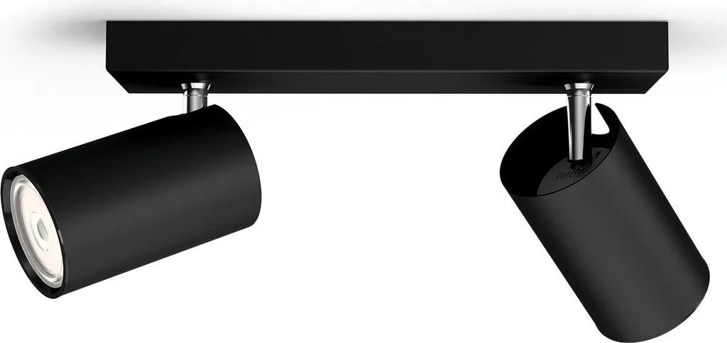 Philips MyLiving Spot Kosipo Noir 2 Lampes orientables - Éclairage LED