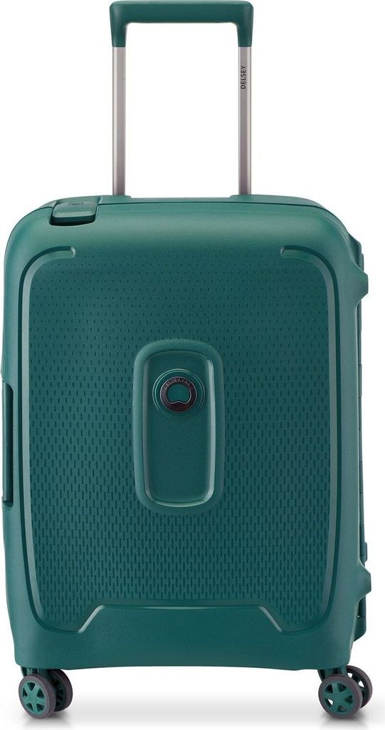 DELSEY PARIS Moncey 4 Double Rolls Cabin Trolley Slim 55 Vert dunkelgrün