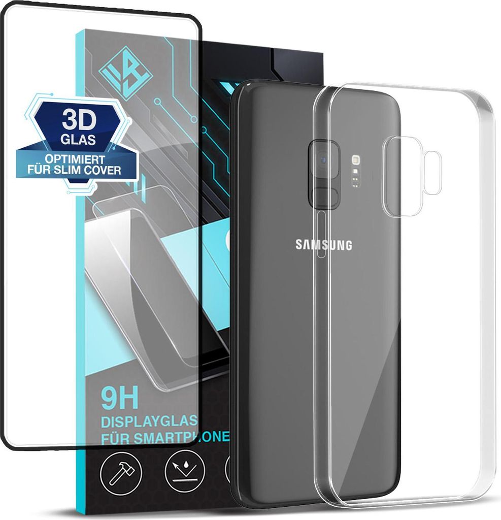 Handyhülle für Samsung Galaxy S9 mit 9H Displayglas Produktbild 