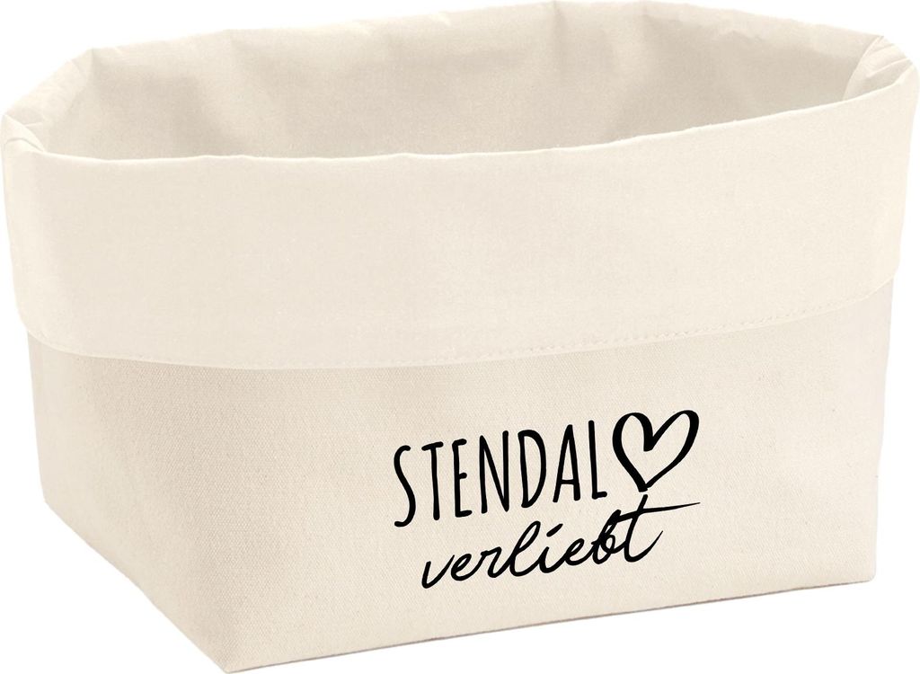 Huuraa Organizer Stendal verliebt 8 Liter Large Canvas Baumwolle Utensilo Geschenkidee