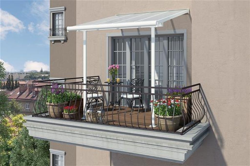 Dach tarasowy PALRAM Sierra 230 x 230 cm biały Zdjęcie produktu 