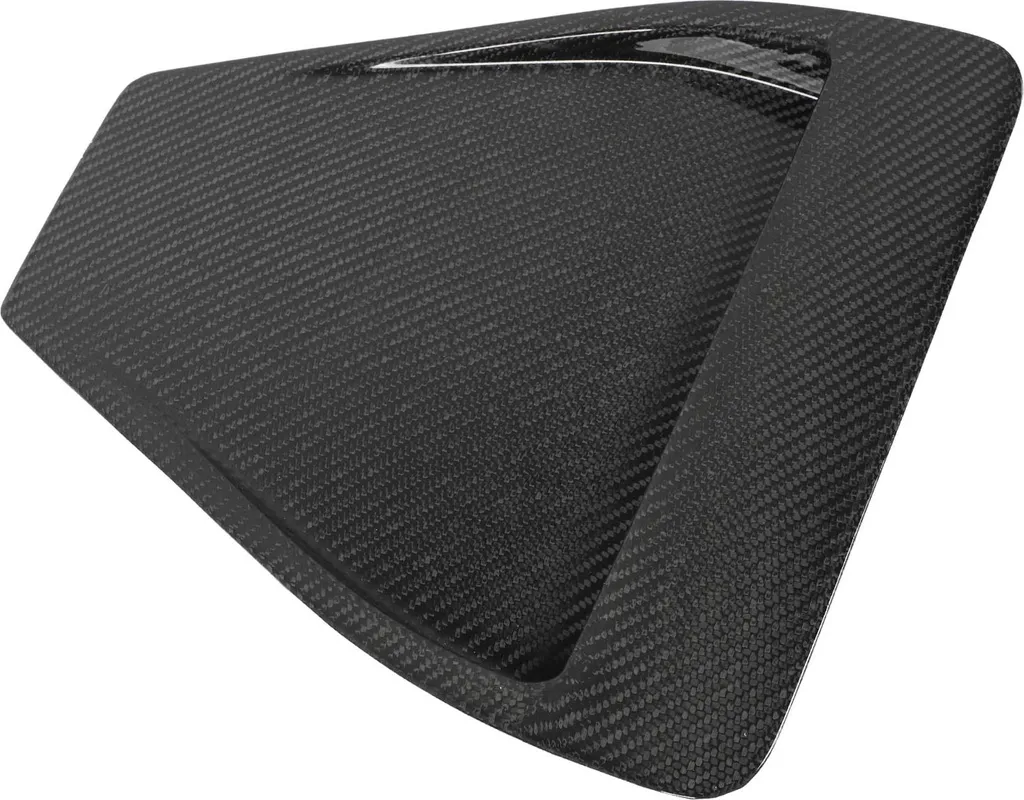 Aération de capot en carbone noir brillant pour Lancer Ralliart - 2