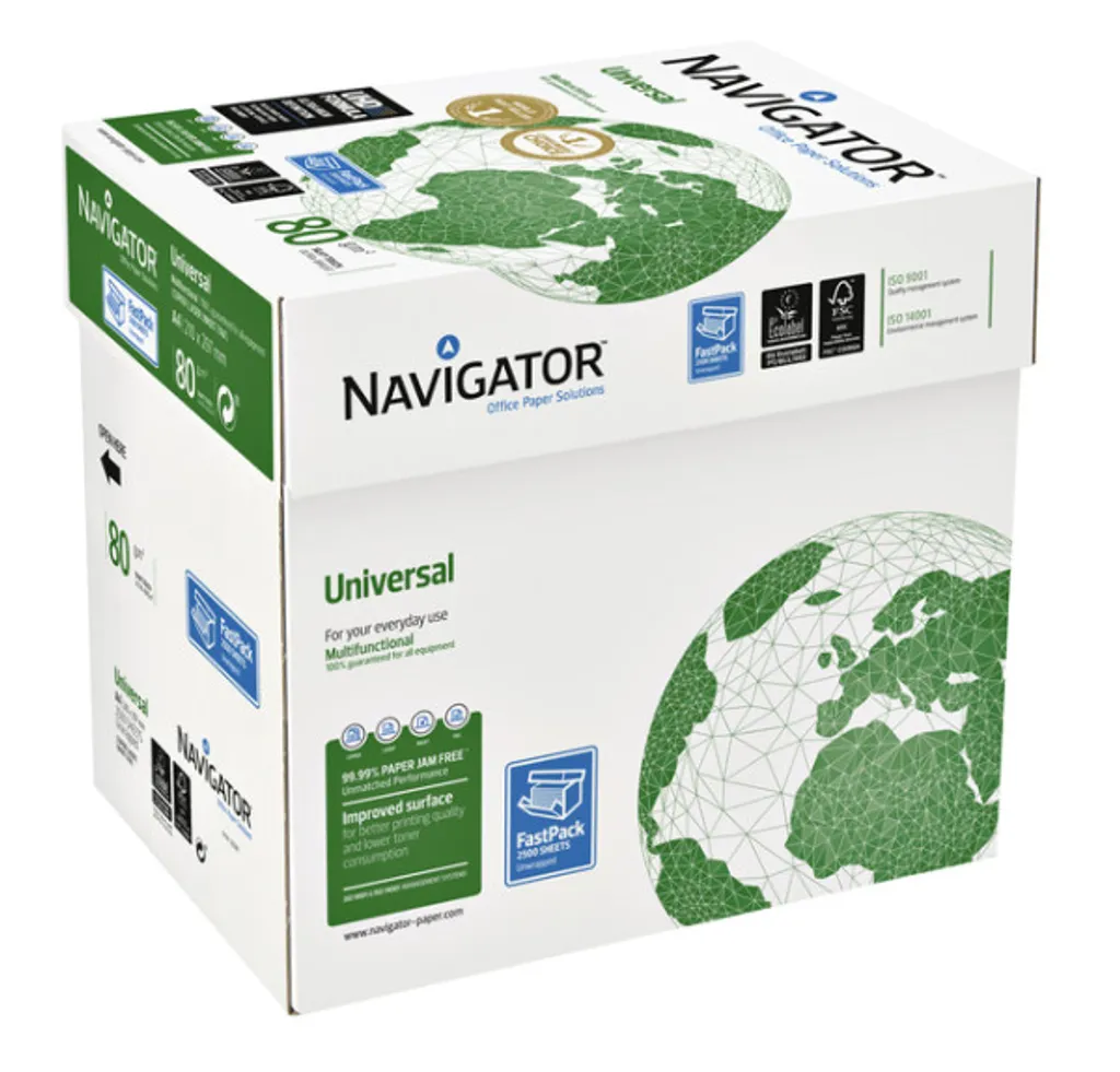 Papier A4 Navigator Universal 80g très haute blancheur sans emballage
