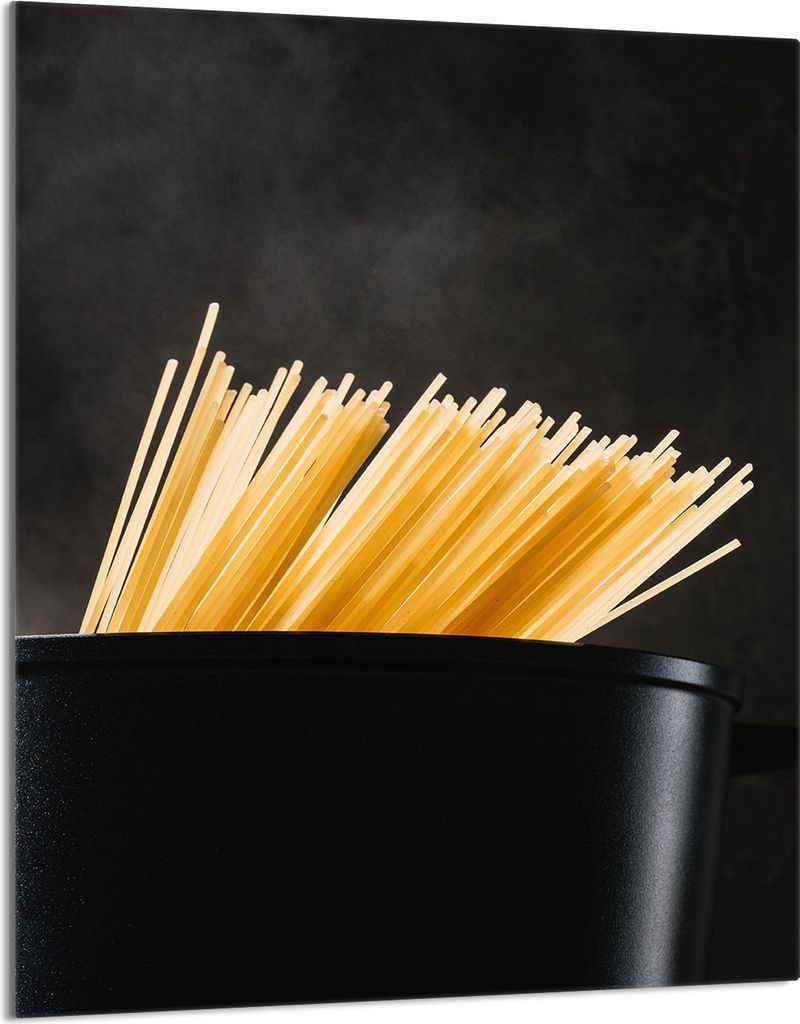 Herdabdeckplatte 40x52 Glaskeramikkochfeld Abdeckung Spritzschutz Glasplatte Deko Schneidebrett, Pasta Schwarz