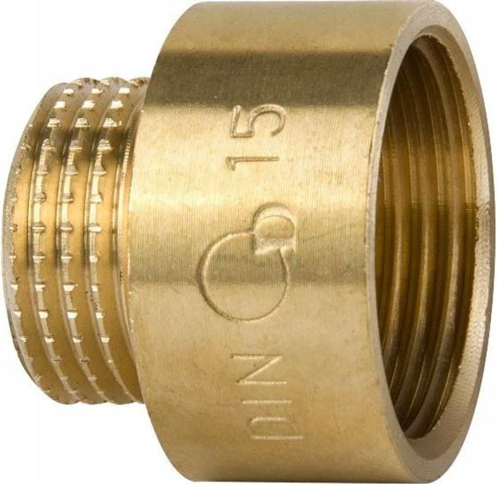 Messing-Hülsennippel-Reduzierstück 1/2X1/4 Gw/Mz