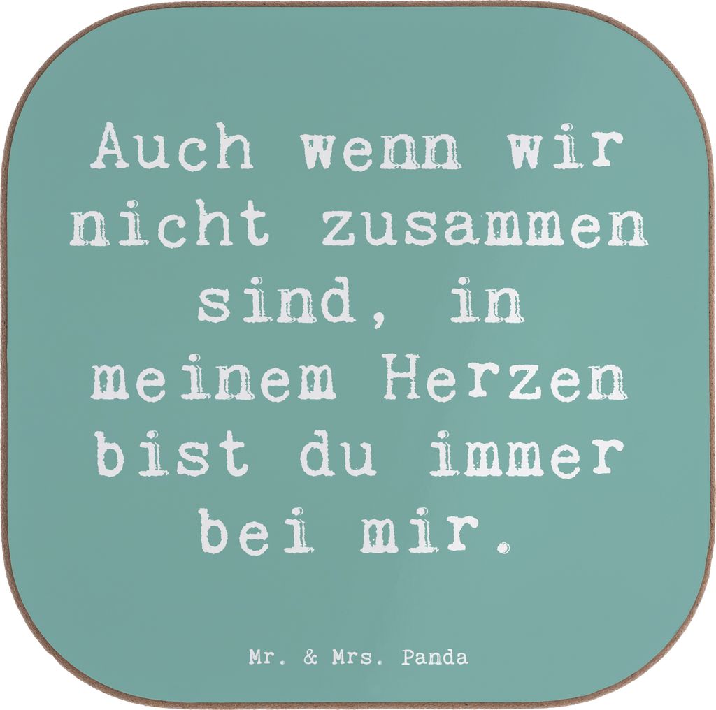 Mr. & Mrs. Panda weinglasuntersetzer Spruch Trennung von den Eltern - Meeresbrise - Geschenk, bedingungslose Liebe, Getränkeuntersetzer, Coaster, ...