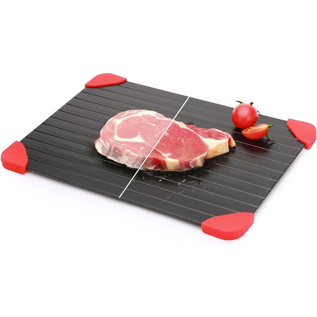 Schnelltrocknende Auftau-Unterlage – Lebensmittelsichere Auftaumatte für Fleisch, Fisch, Gemüse | Schnelles Auftauen ohne Strom & Mikrowelle