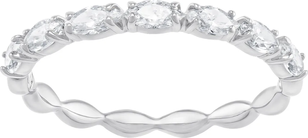 Swarovski Vittore Marquise Anello Rodiato Bianco Gr. 60 - Top Trend