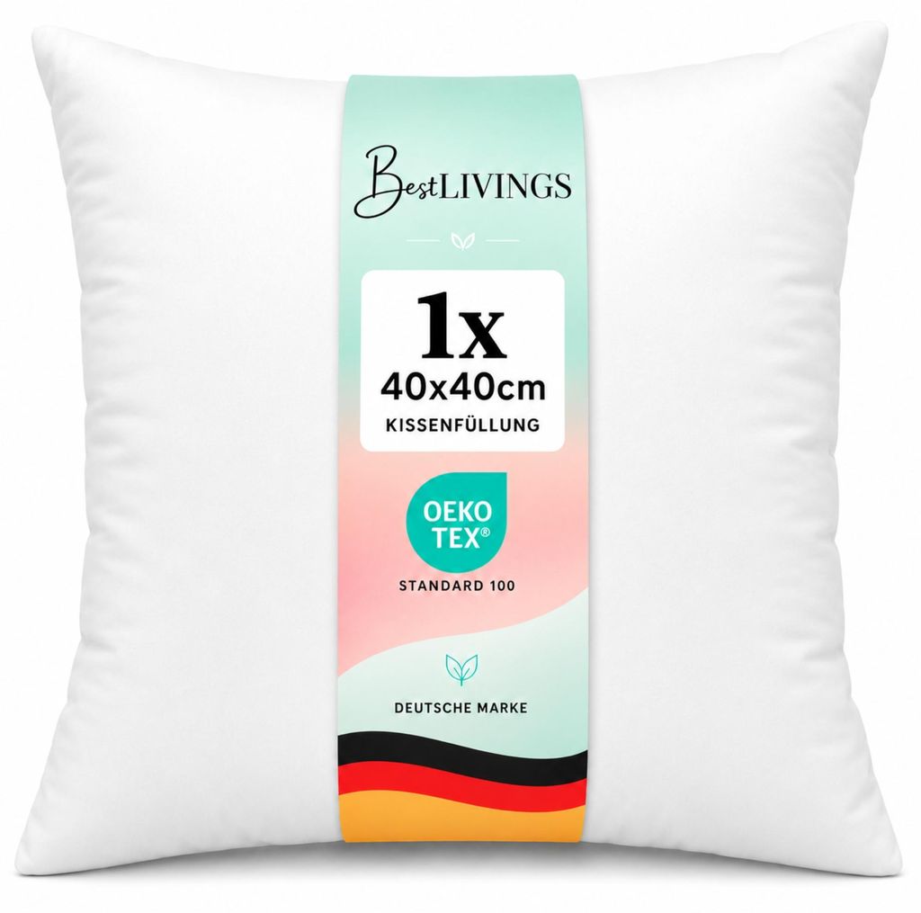 Innenkissen 40x40 cm Mikrofaserbezug – Inlett Kissen mit Produktbild 