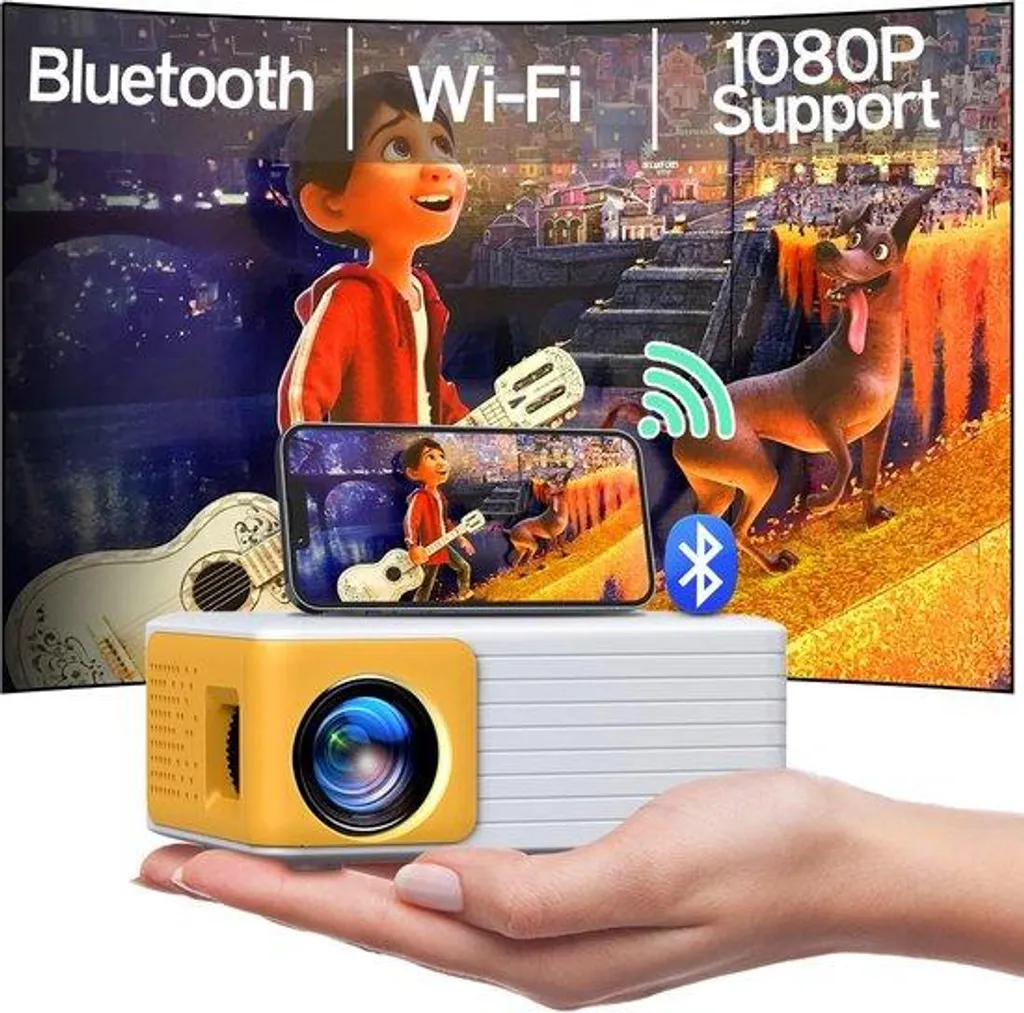 Petit projecteur Full HD portable USB - Mini vidéoprojecteur 1080p