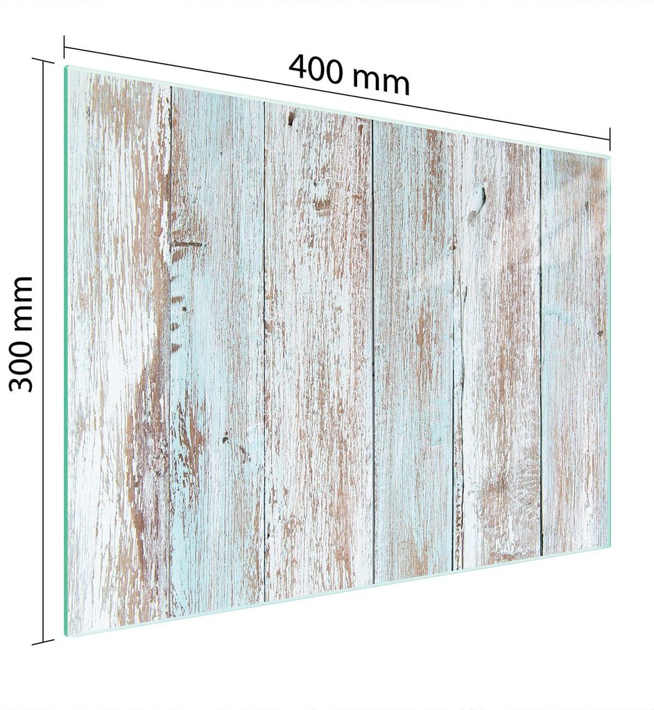 Schneidebrett Herdabdeckplatte Multiglasschneidplatte 40x30 cm Holz Bunt