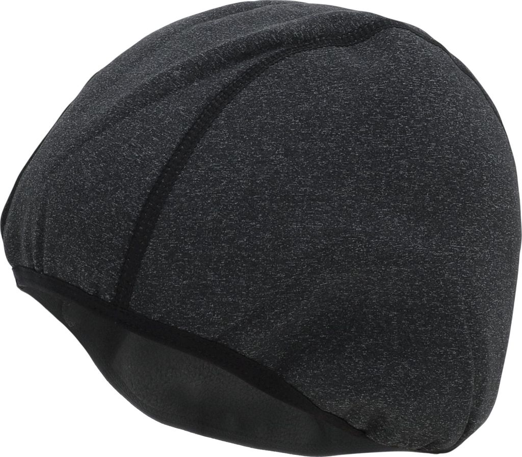 Fahrradmš¹tze W?rmend Tab Hartschalenmš¹tzen-Innenfutter Polar Fleece Stoff Schwarz Melange 27x20.5cm 1 Stš¹ck