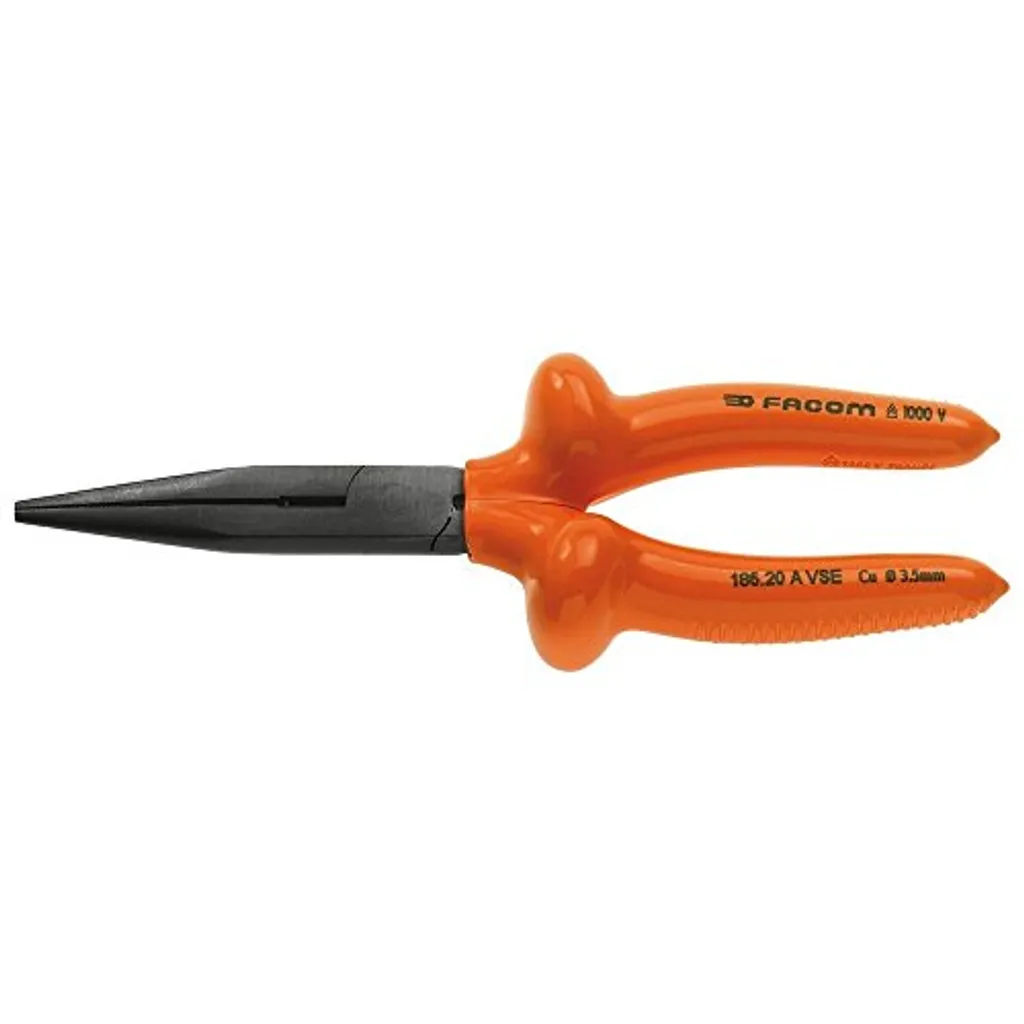 Pince isolée 1000V Facom à becs longs de 200 mm de haute sécurité