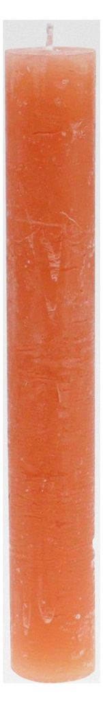 Stabkerzen durchgefärbt Orange Peach 34×240mm 4 Stück, Dekokerzen für Tischdekoration, Hochzeit und Gastronomie