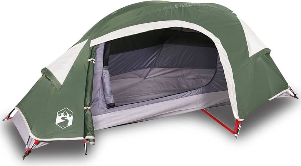 vidaXL Kuppel-Campingzelt 1 Person Grün Wasserdicht