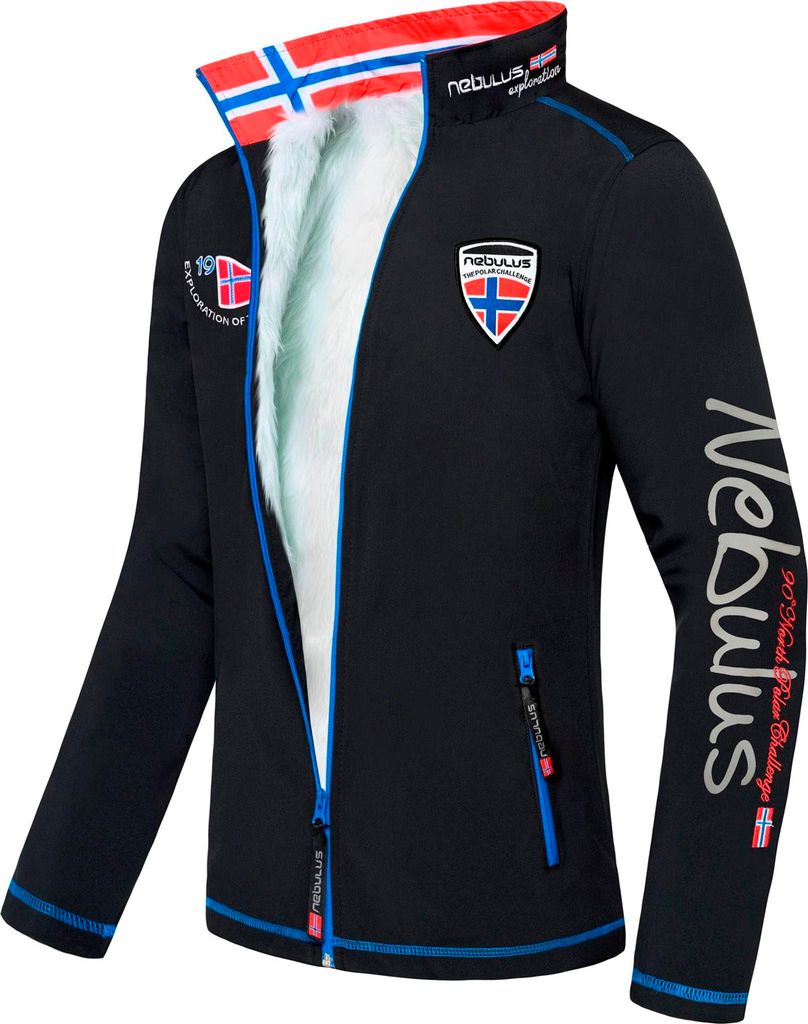 Nebulus Winter-Softshelljacke Teddyfell BURNER Herren, warme Kunstfell-Jacke, praktische & vielseitige Übergangs- & Winterjacke, Q991 - Herren, sc...