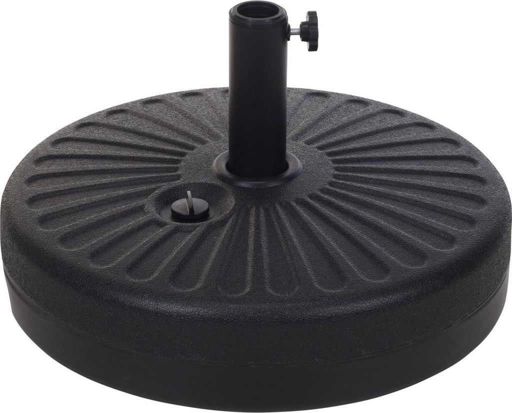ProGarden Sonnenschirm Sockel 22 Liter 51 cm Schwarz Produktbild 