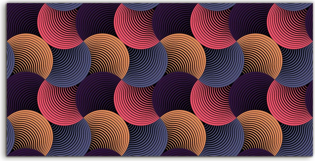 Coloray Spritzschutz aus Glas 140x70 Wandkunst Küchenrückwand Foto Bild Blütenblätter Gitter blau