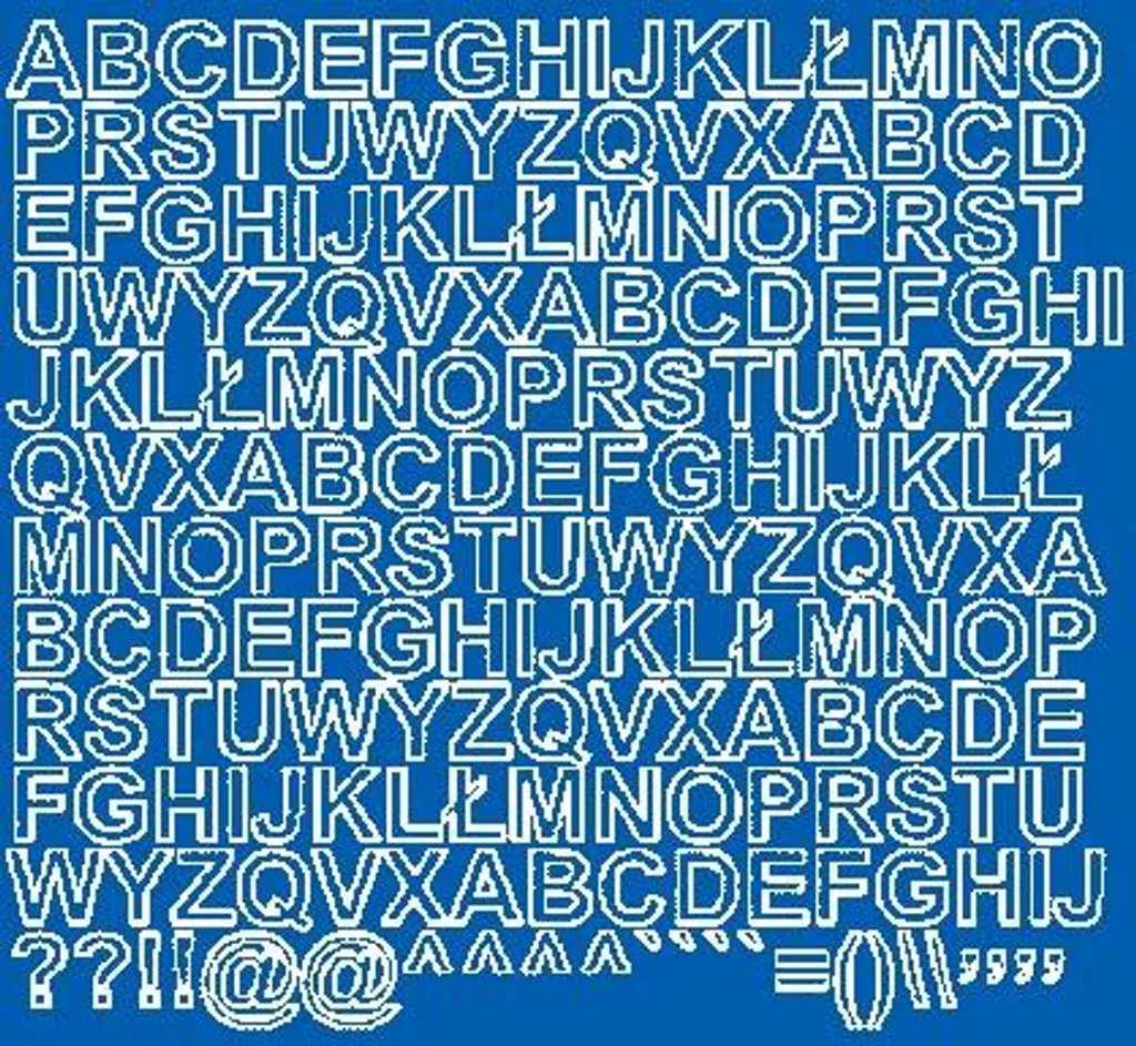 Lettere Adesive 1,5 cm Blu Lucido - Sticker per Ogni Superficie Liscia