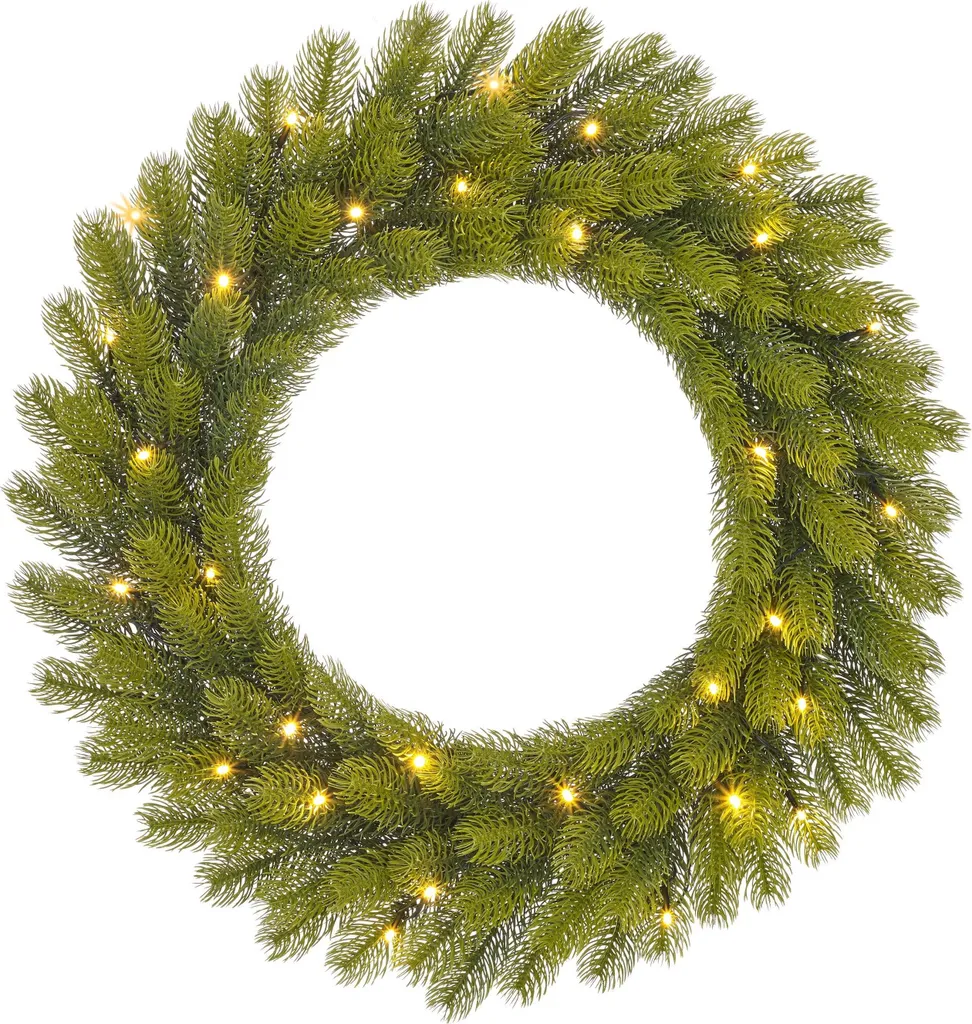 Couronne de Noël Lumineuse Nigata Ø60cm avec LED Black Box Trees