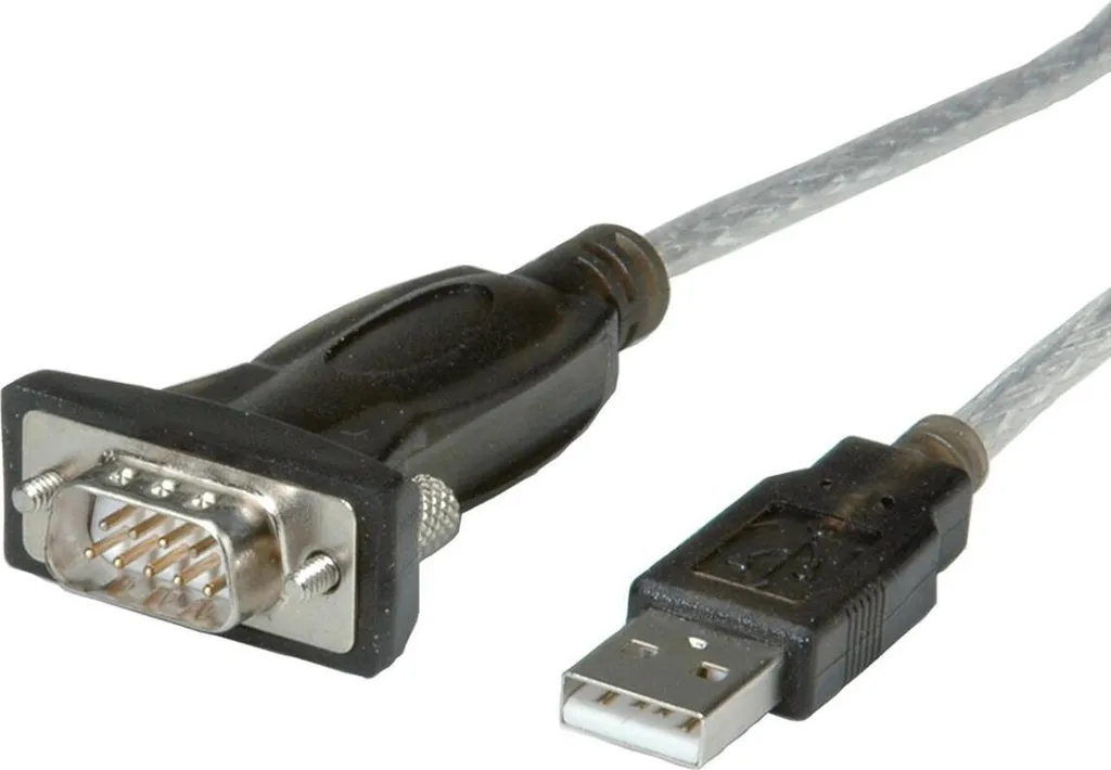 Convertisseur USB vers Port Série RS232 DB9 Gris 1,8m ROLINE 12.02.1163