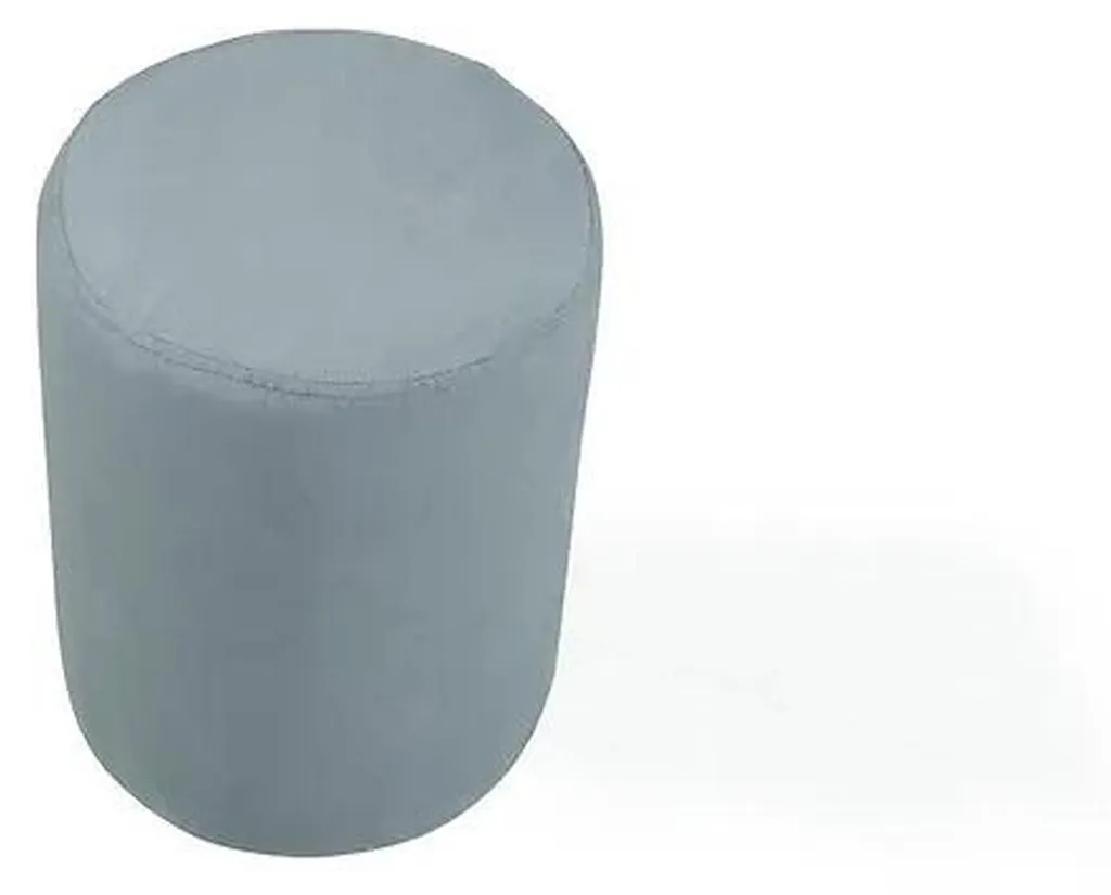 Pouf textile blanc structure MDF - Mobilier de luxe design minimaliste
