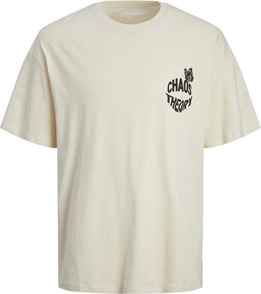 Jack & Jones Frutti Kurzarm-t-shirt Beige 2XL Mann Beige 2XL