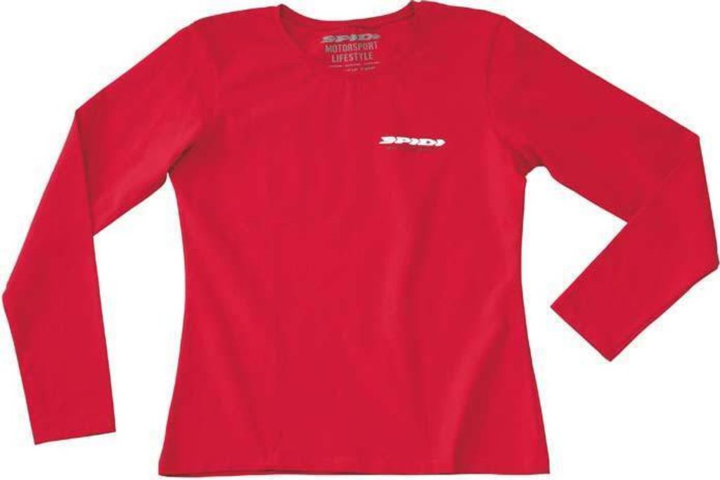 Spidi Font Long Lady T-Shirt, rot, S