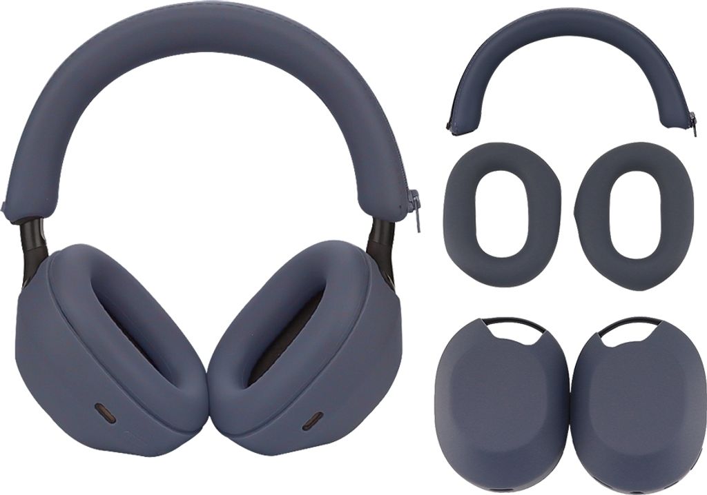 INF Náhradní náušníky a čelenka pro SONY WH-1000XM5 Tmavě Obrázek produktu 
