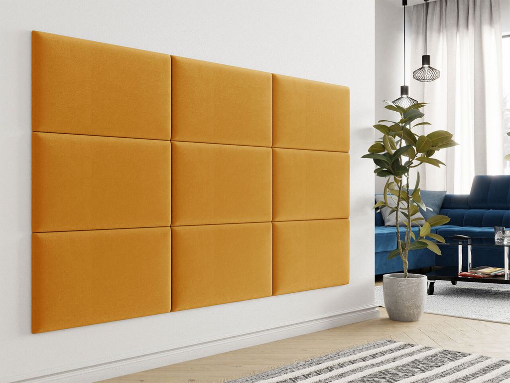 Čalúnený panel na stenu 70x40 PAG - žltý Obrázok produktu 