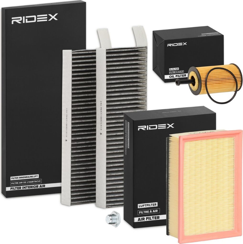RIDEX Filterset Inspektionspaket Filtersatz passend für PEUGEOT 307 (3A/C)