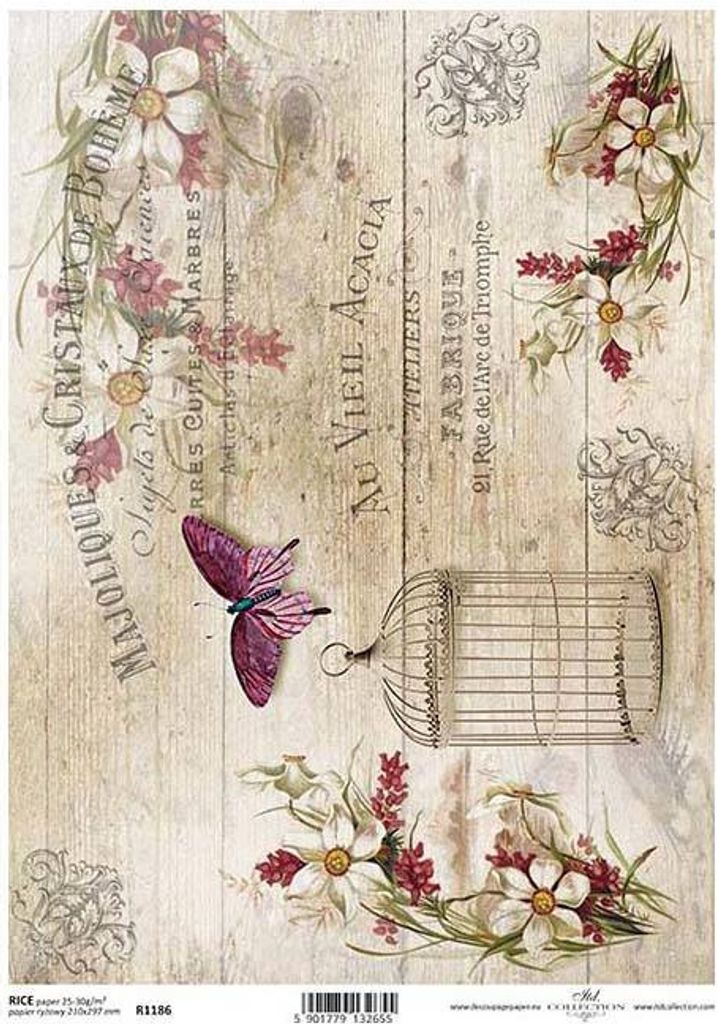 ITD Reispapier Decoupage Bastelpapier Produktbild 