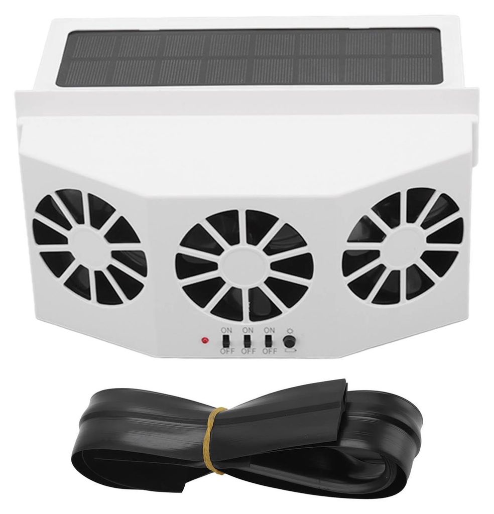 Climatiseur de voiture à énergie solaire, grand angle, 3 Image du produit 